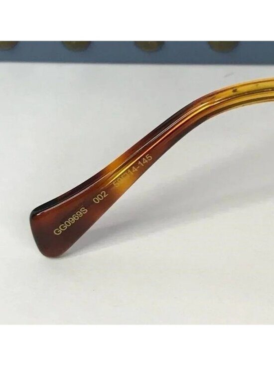 ? - New Authentic Gucci Brown Pilot Ladies Sunglasses GG0969S 002 main image 10